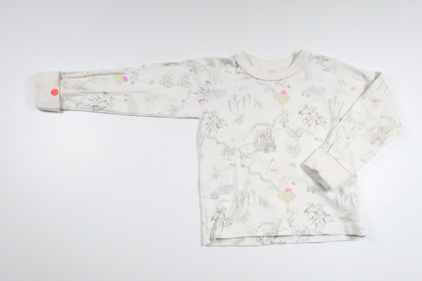 Pyjamas tröja från Livly - Storlek 86 - Vit