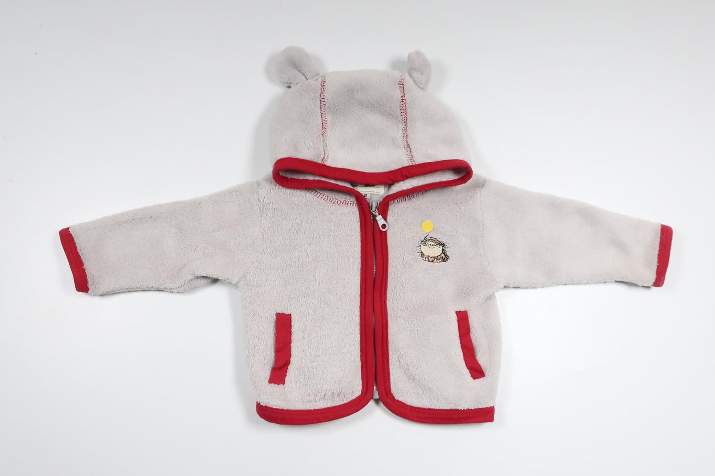 Munkjacka i fleece från Alfons Åberg - Storlek 62 - Grå