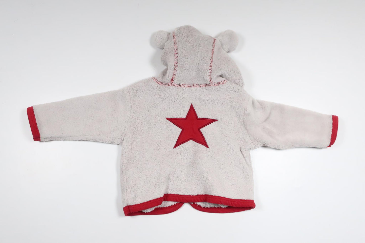 Munkjacka i fleece från Alfons Åberg - Storlek 62 - Grå