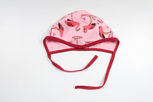 Hjälmmössa med flamingon från Okänt - Storlek 50/56 - Rosa