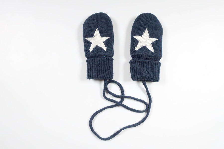 Fleecefodrad vantar från Okänt - Storlek 62/68 - Marinblå