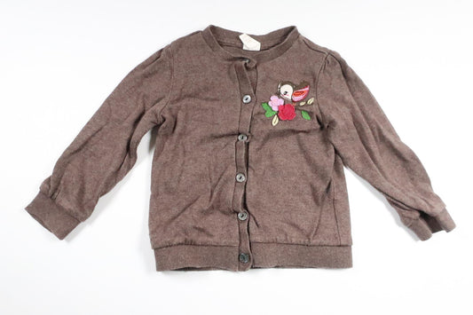Stickad kofta från H&M - Storlek 86 - Brun