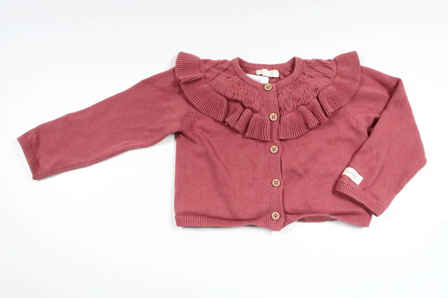 Stickad kofta från Newbie - Storlek 74 - Lila