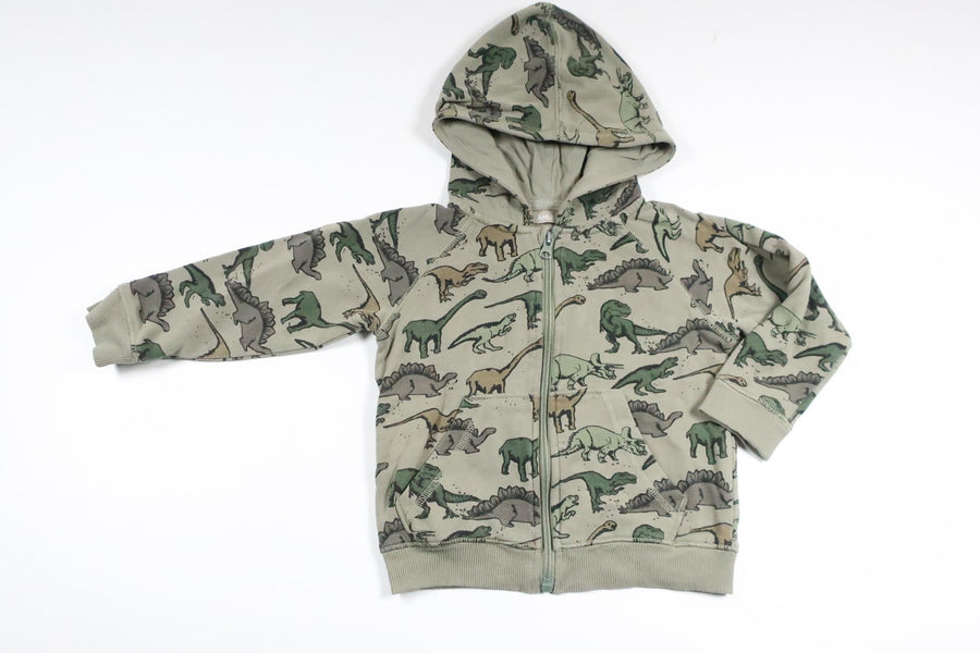 Munkjacka med dinosaurier från Åhléns - Storlek 86 - Grön