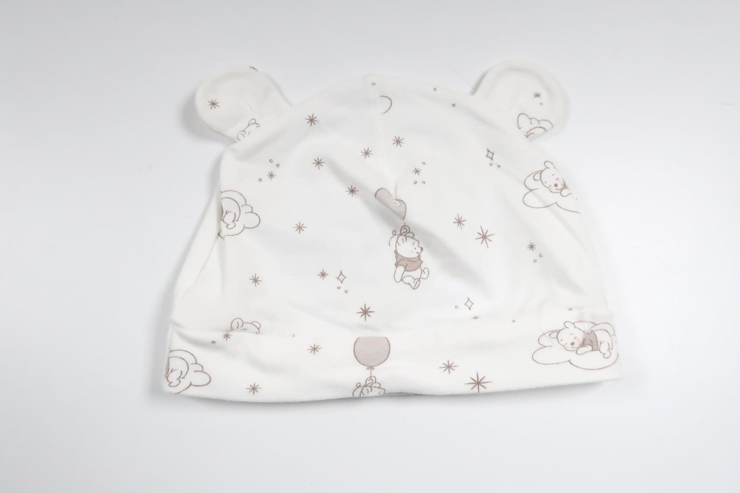 Mössa med Nalle Puh från H&M - Storlek 74 - Vit