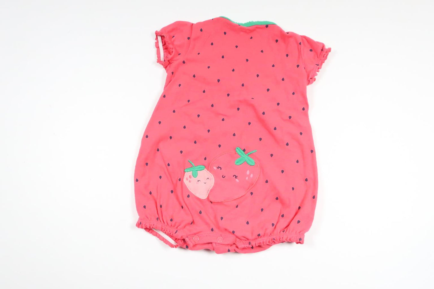 Pyjamas med jordgubb från Carter's - Storlek 74/80 - Rosa