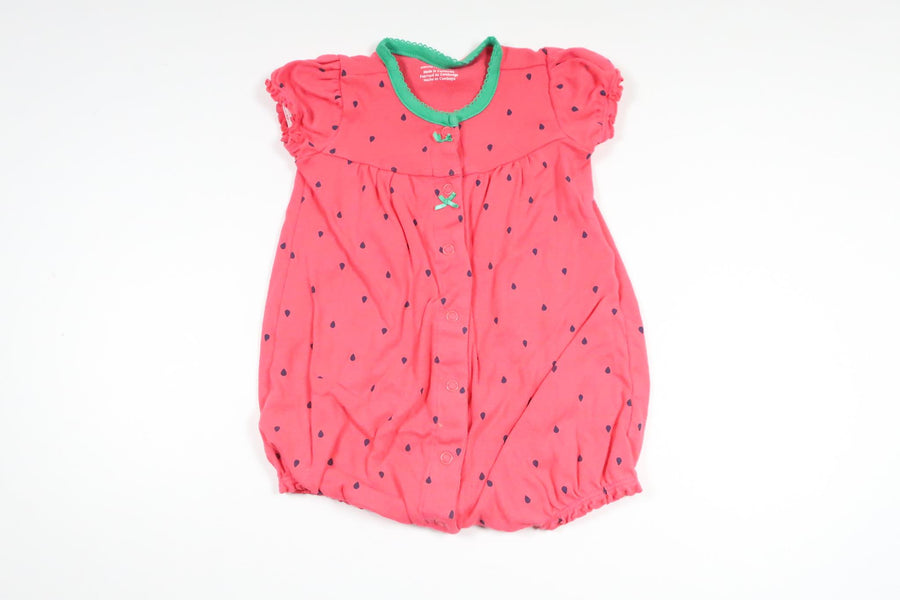 Pyjamas med jordgubb från Carter's - Storlek 74/80 - Rosa