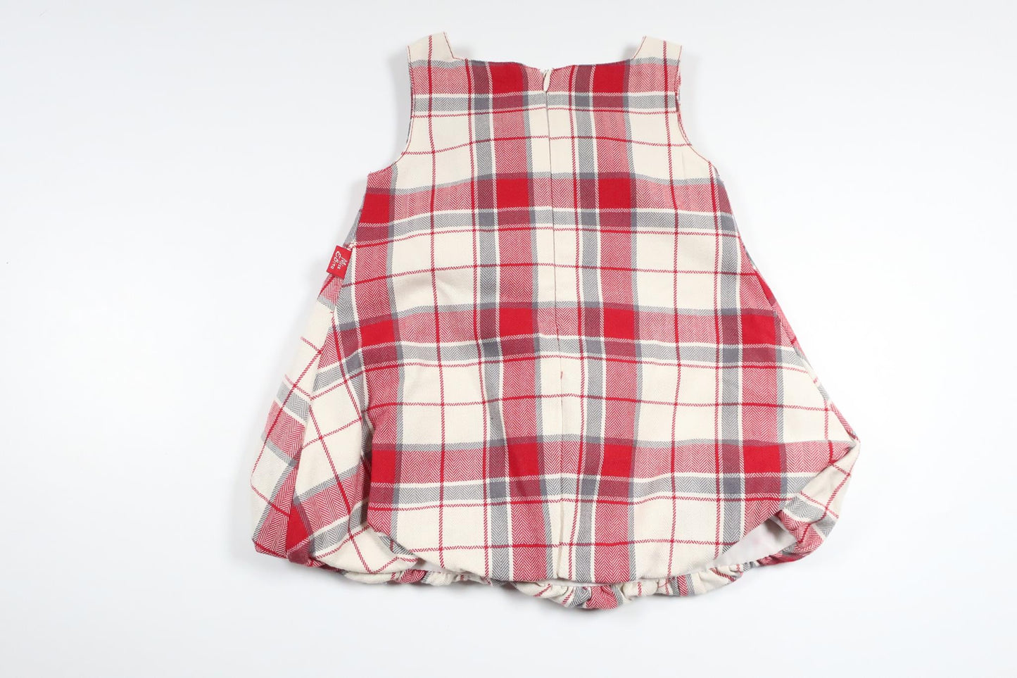 Rutig klänning från Newborn Elita - Storlek 68 - Röd