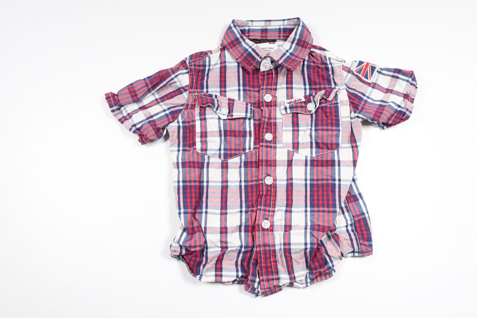 Rutig skjorta från Kappahl - Storlek 86 - Röd