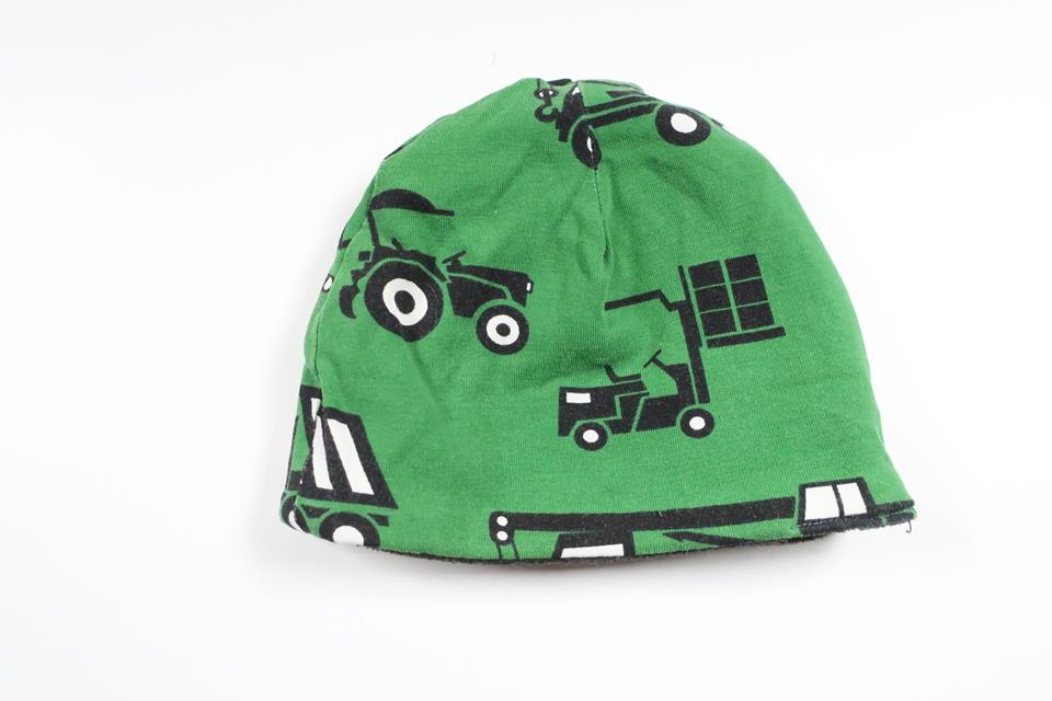 Fleecefodrad mössa från Okänt - Storlek 50/56 - Grön