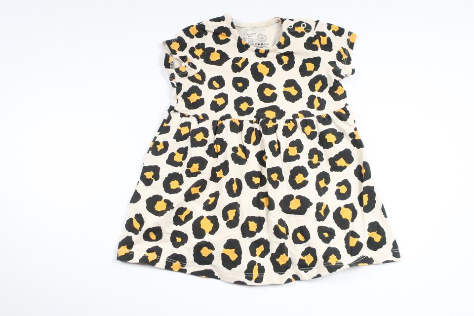 Leopard print dress from Lindex - Size 68 - Beige