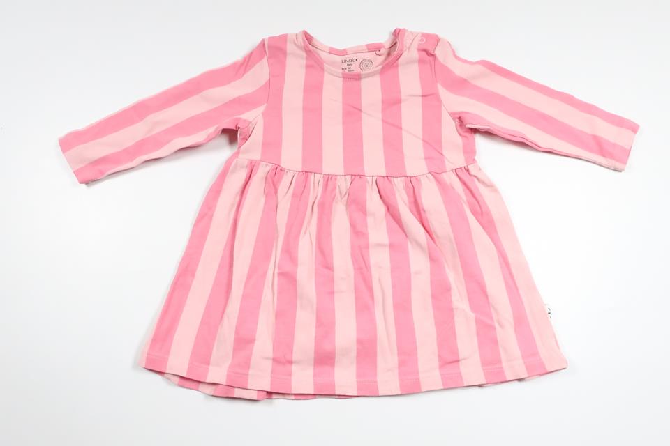 Striped dress from Lindex - Size 68 - Pink