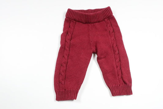 Stickade byxor från Lupilu - Storlek 50/56 - Vinröd