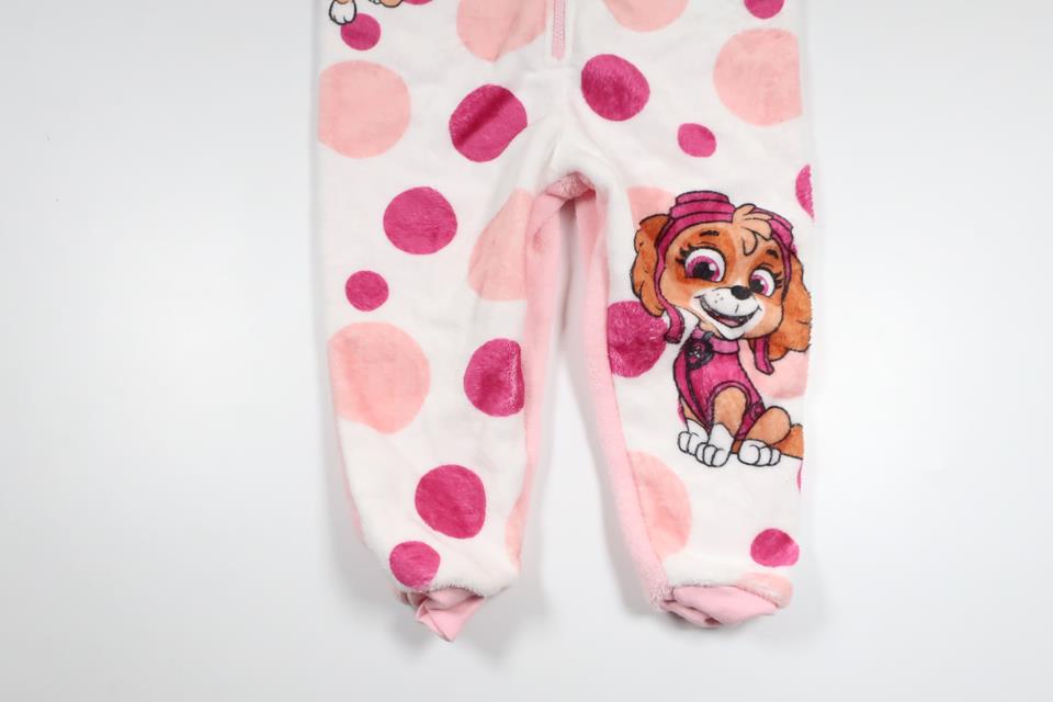 Jumpsuit i fleece med Paw Patrol från Nickelodeon - Storlek 98/104 - Rosa