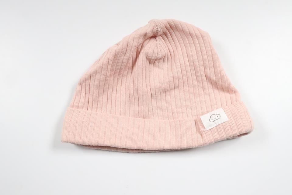 Ribbad mössa från H&M - Storlek 56 - Rosa
