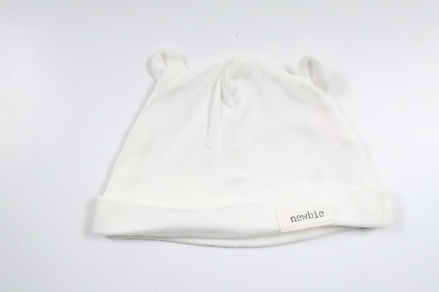Hat with ears from Newbie - Size 36/38 - White