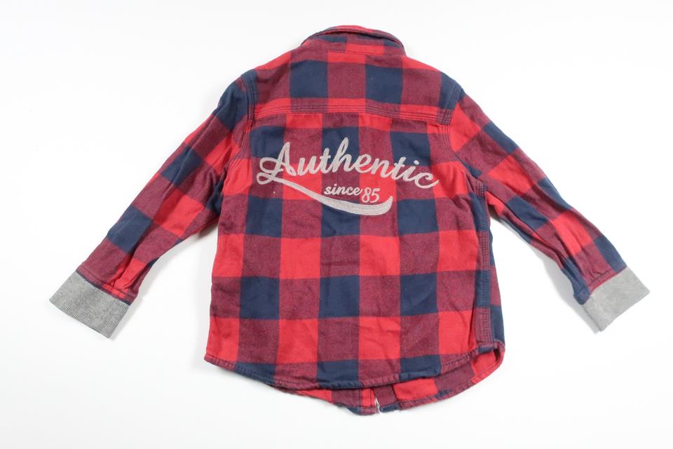 Rutig skjorta från Lindex - Storlek 92 - Röd