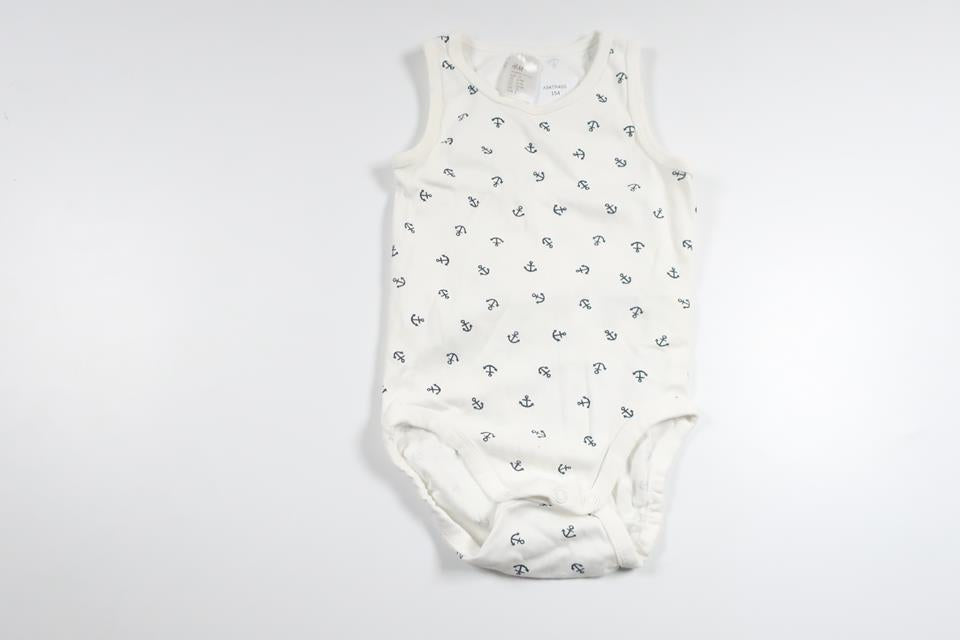 Linnebody från H&M - Storlek 68/74 - Vit