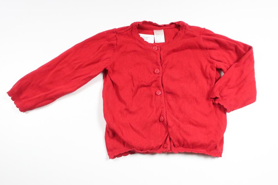 Stickad kofta från H&M - Storlek 80 - Röd