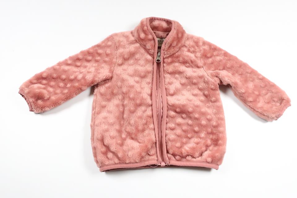 Prickig fleecejacka från Belle Amie - Storlek 74 - Rosa