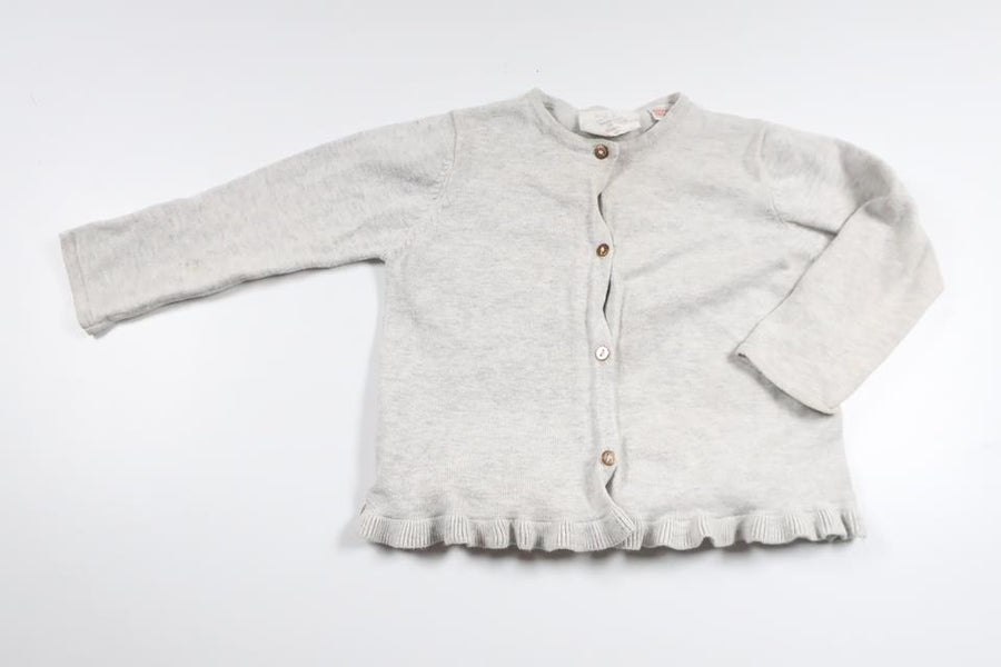 Stickad kofta från Zara - Storlek 86 - Grå