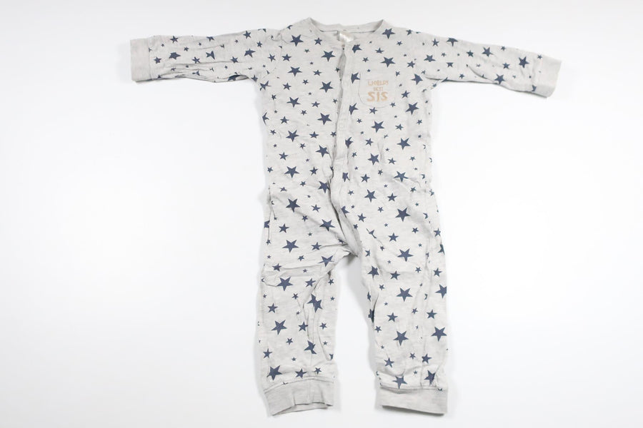 "World's Best Sister" pajamas from H&M - Size 80 - Gray