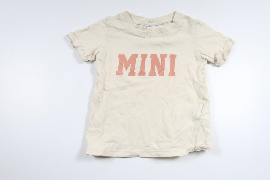 T-shirt från Mini Gina Tricot - Storlek 74/80 - Benvit