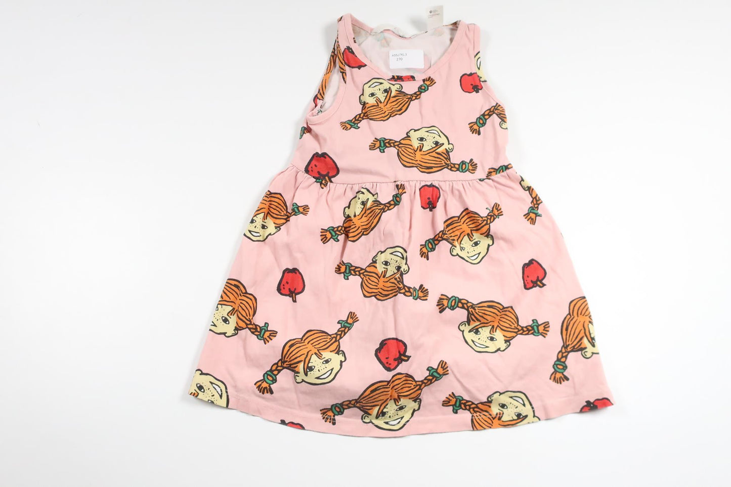 Klänning med Pippi Långstrump från H&M - Storlek 92 - Rosa