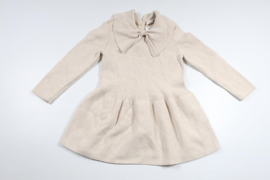 Stickad klänning från H&M - Storlek 86 - Beige