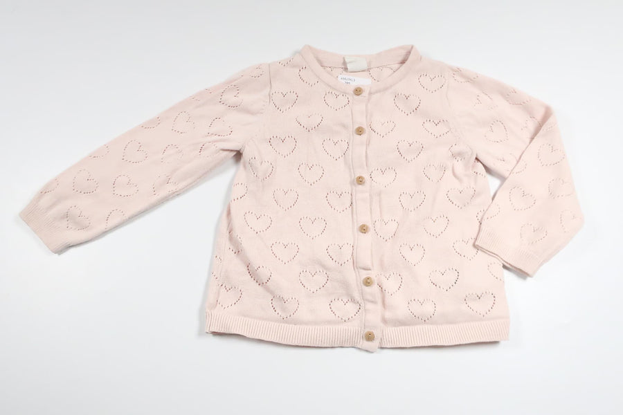 Stickad kofta från H&M - Storlek 86 - Rosa