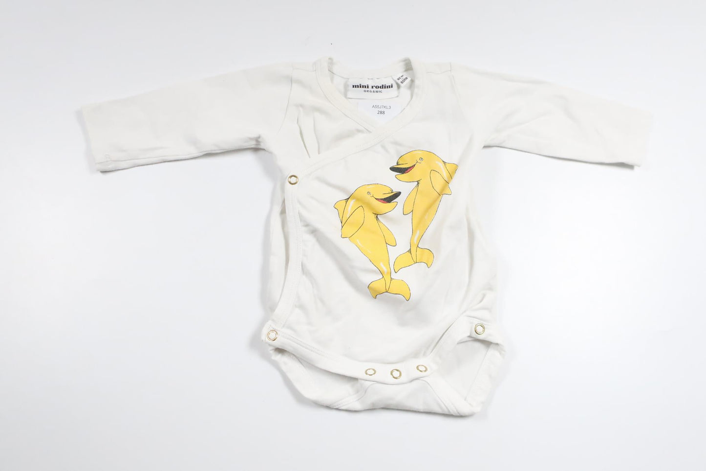 Omlottbody från Mini Rodini - Storlek 50/56 - Vit