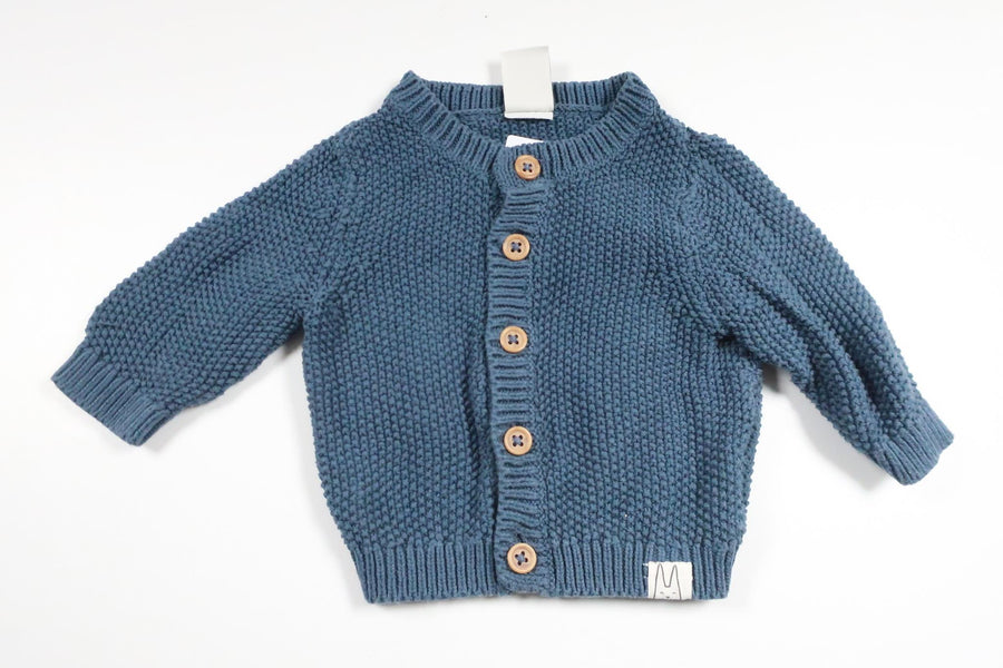 Stickad kofta från Lindex - Storlek 56 - Blå