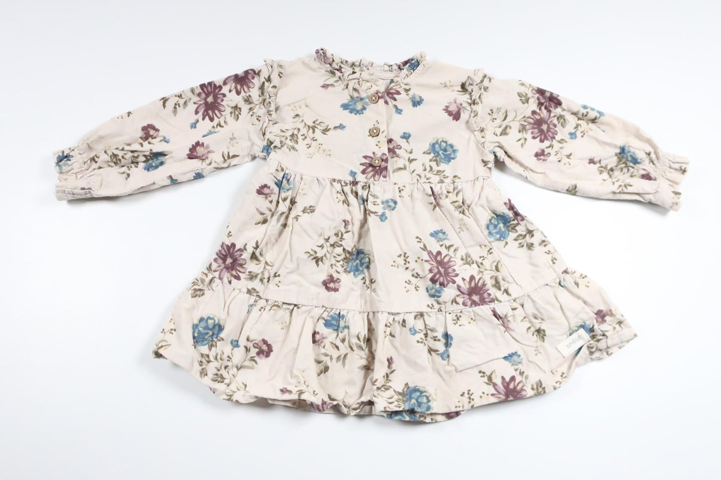 Blommig klänning från Newbie - Storlek 68 - Beige