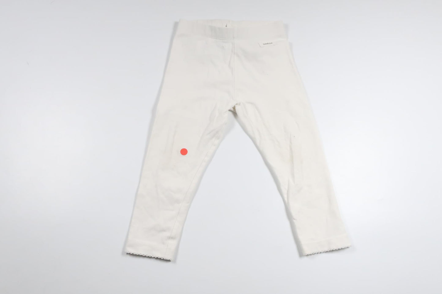 Byxor med rosett från Newbie - Storlek 86 - Vit