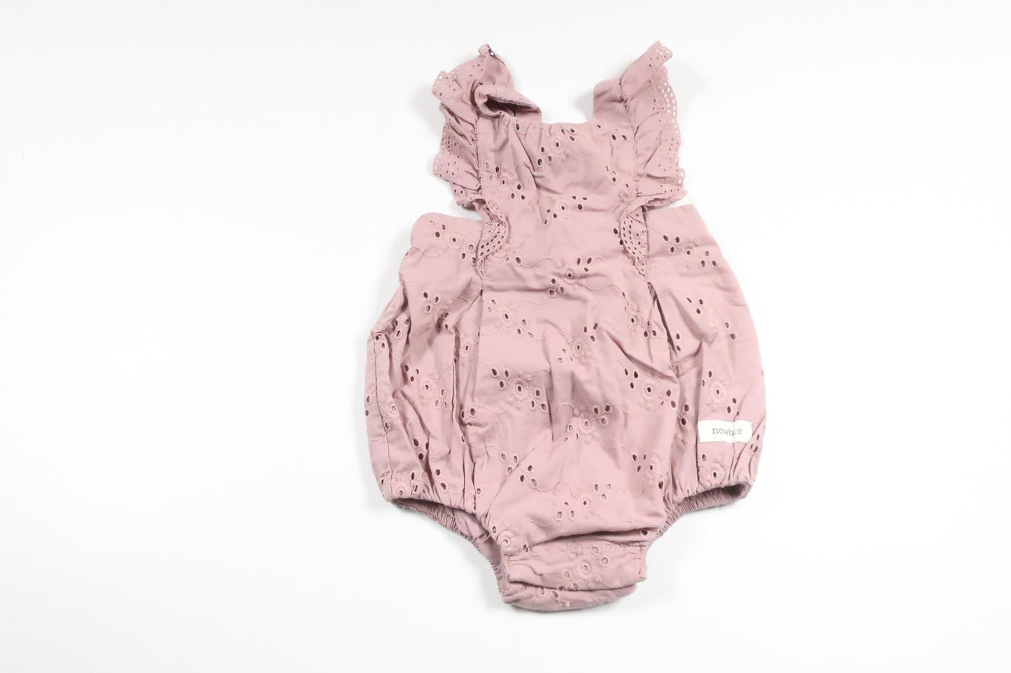 Body med broderi från Newbie - Storlek 62 - Lila