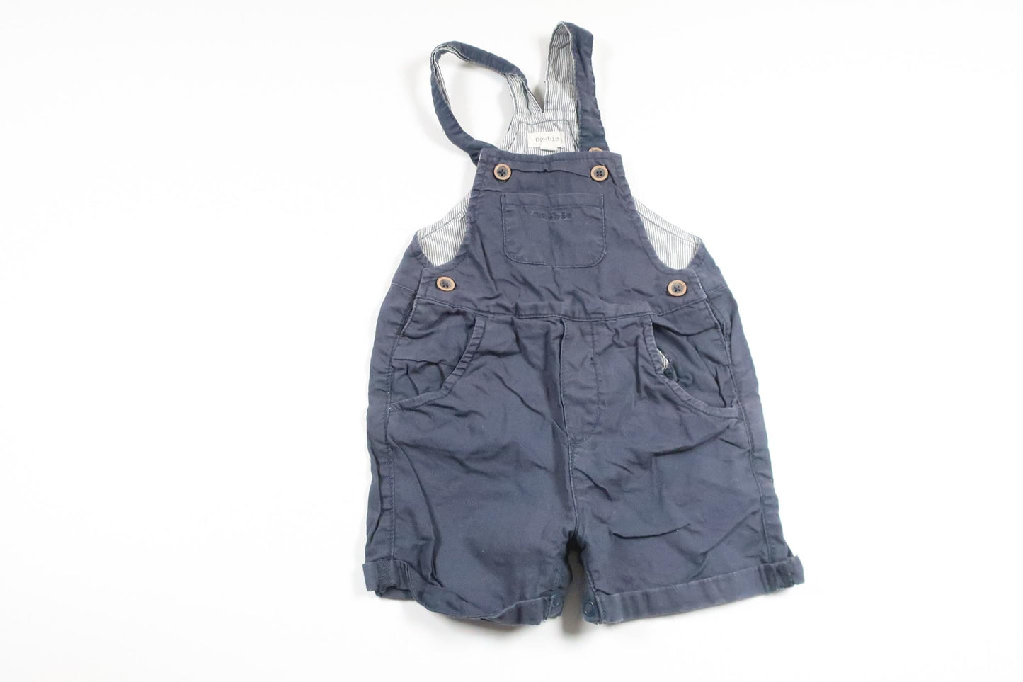 Hängselshorts från Newbie - Storlek 80 - Marinblå