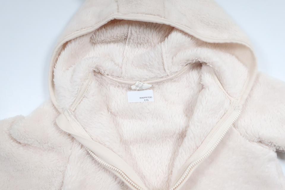 Munjacka i teddy från H&M - Storlek 98 - Benvit