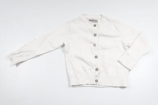 Stickad kofta från Basic U - Storlek 74 - Vit