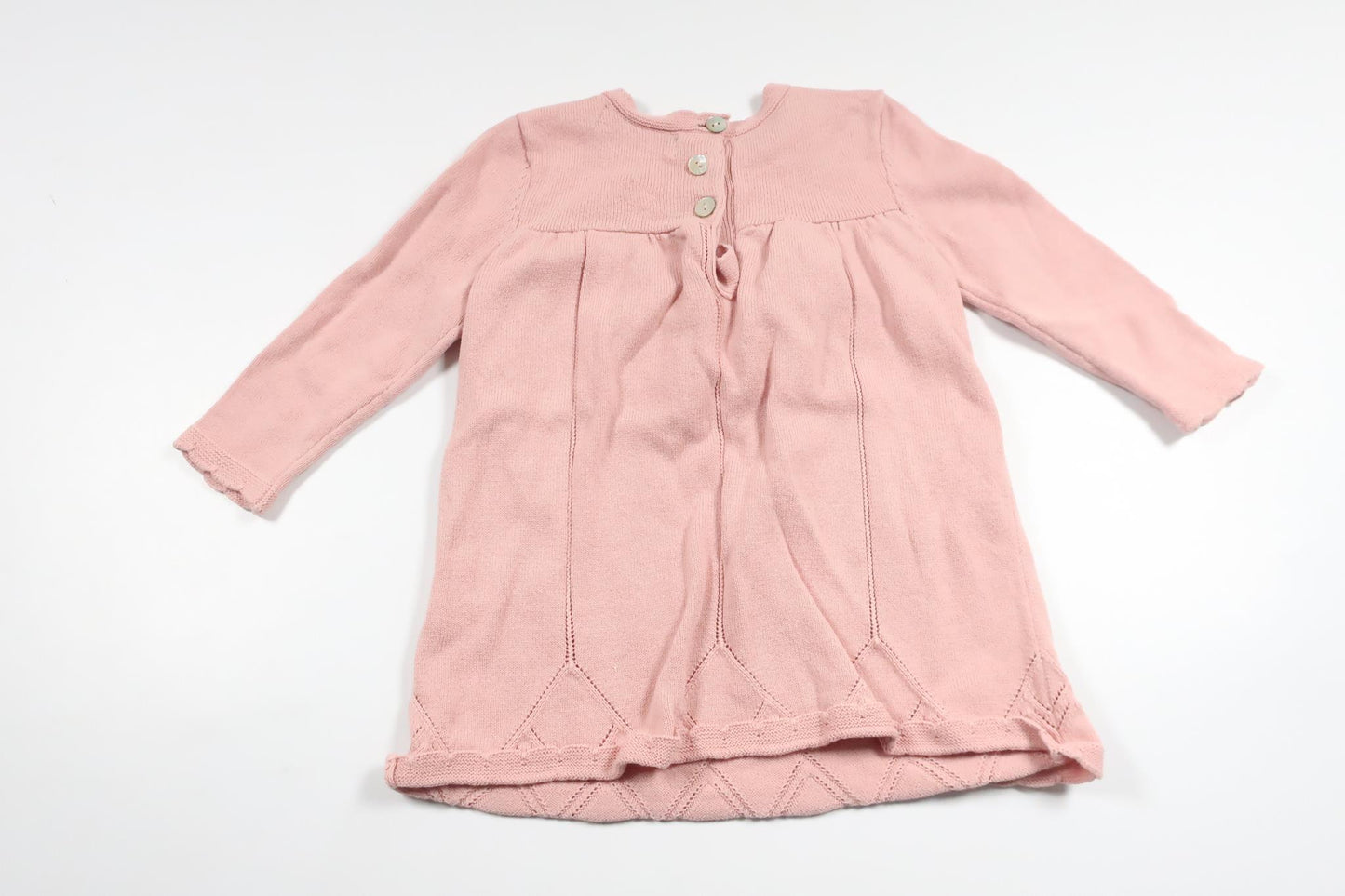 Stickad klänning från Sweetie - Storlek 74 - Rosa