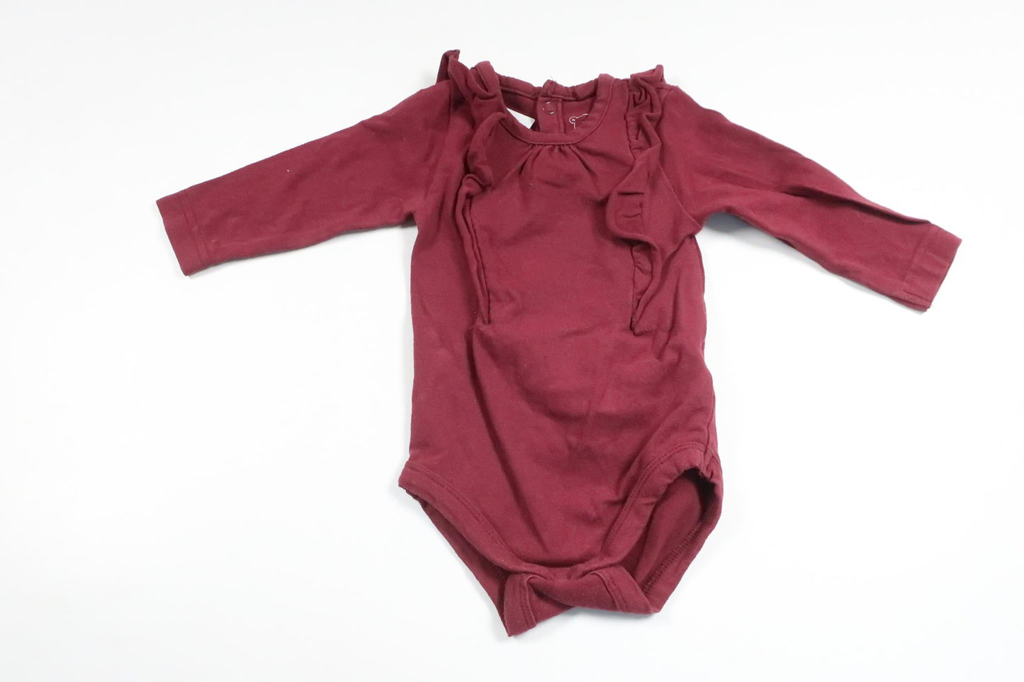 Body with ruffle from Petite Mini - Size 56 - Burgundy