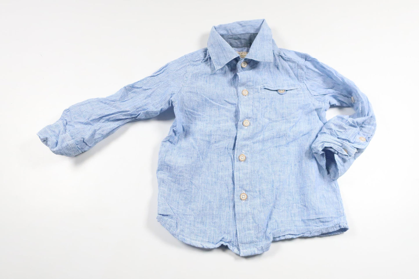 Randig skjorta från Baby Skill - Storlek 80 - Blå