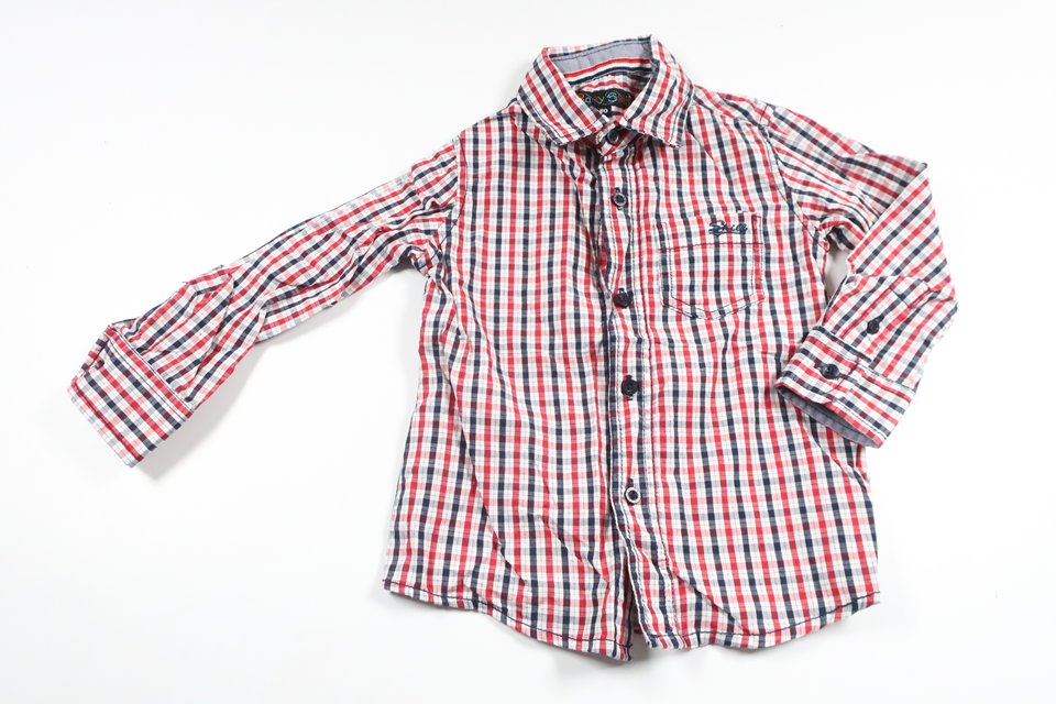 Rutig skjorta från Baby Skill - Storlek 80 - Röd