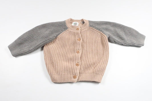 Stickad kofta från ICA I Love Eco - Storlek 62 - Beige