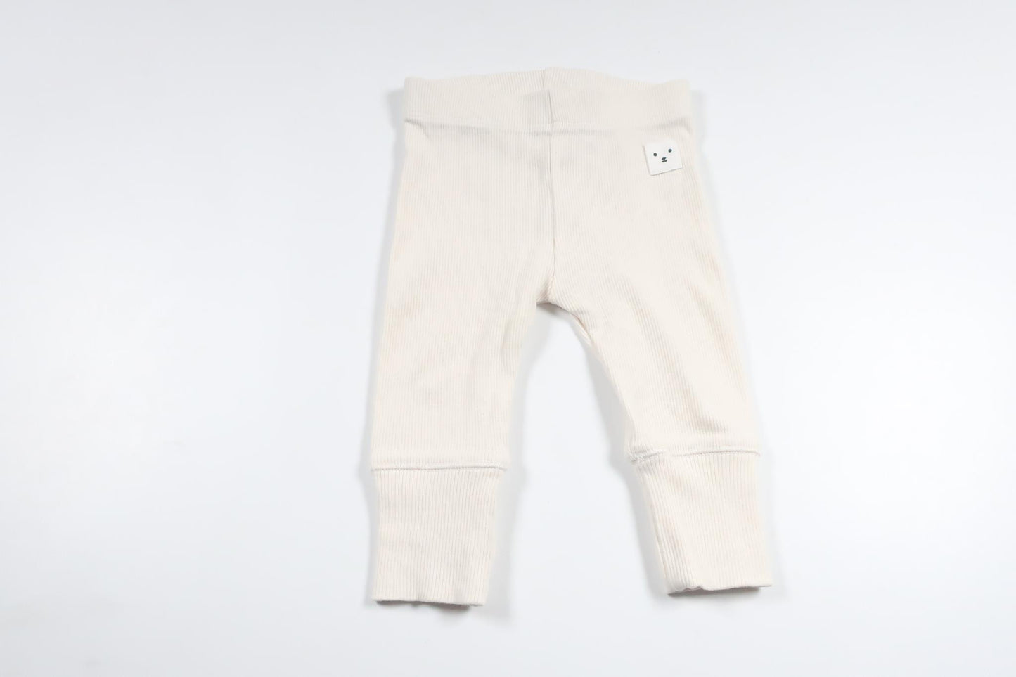 Ribbade byxor från Kappahl - Storlek 56 - Vit