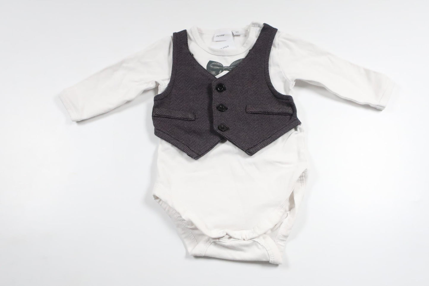 Body från My Wear Baby - Storlek 62 - Vit