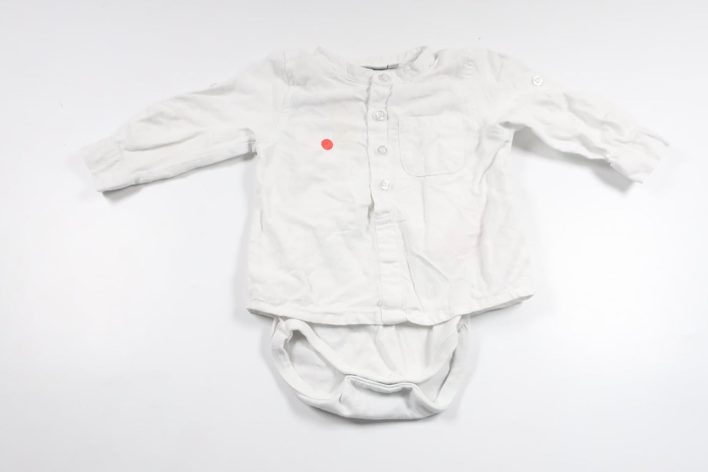 Skjortbody från Name It - Storlek 68 - Vit