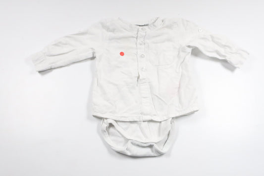 Skjortbody från Name It - Storlek 68 - Vit