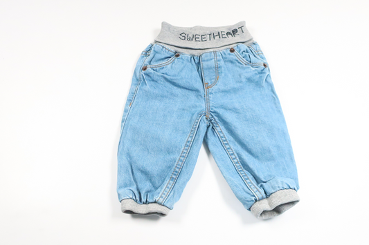 Jeansbyxor från BEBE - Storlek 68/74 - Denim