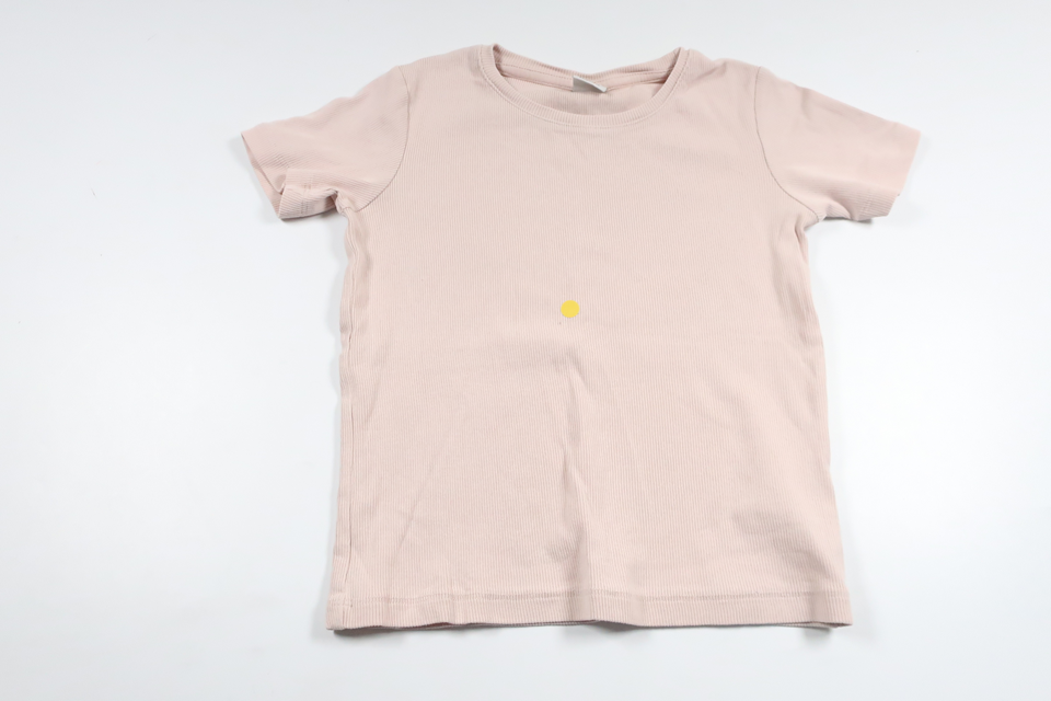 Ribbad t-shirt från Lindex - Storlek 116 - Rosa
