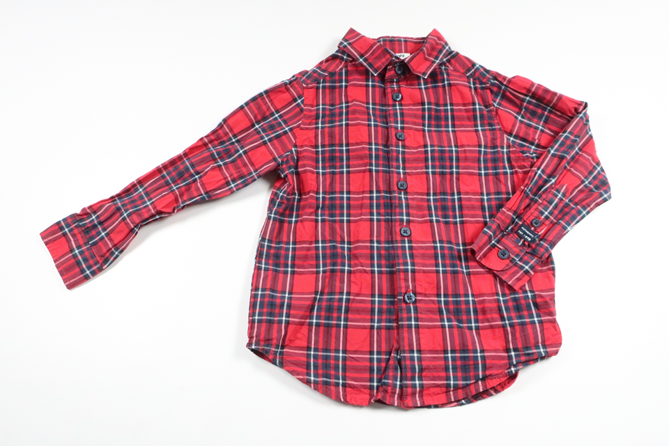 Rutig skjorta från Kappahl - Storlek 98 - Röd